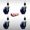Service Caster 4'' SS Solid Poly Wheel Swivel 1-1/2'' Expanding Stem Caster Set, 4PK SCC-SSEX20S414-SPUS-112-4 - alternate 4